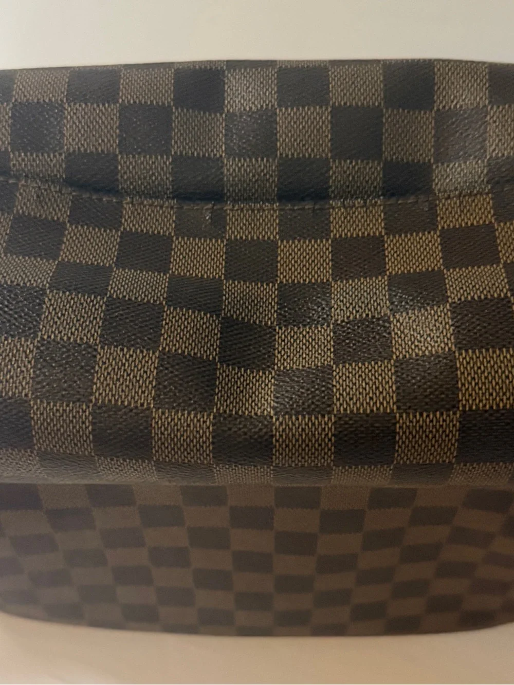 Louis Vuitton Damier Ebene Checkered Messenger Bag in Brown